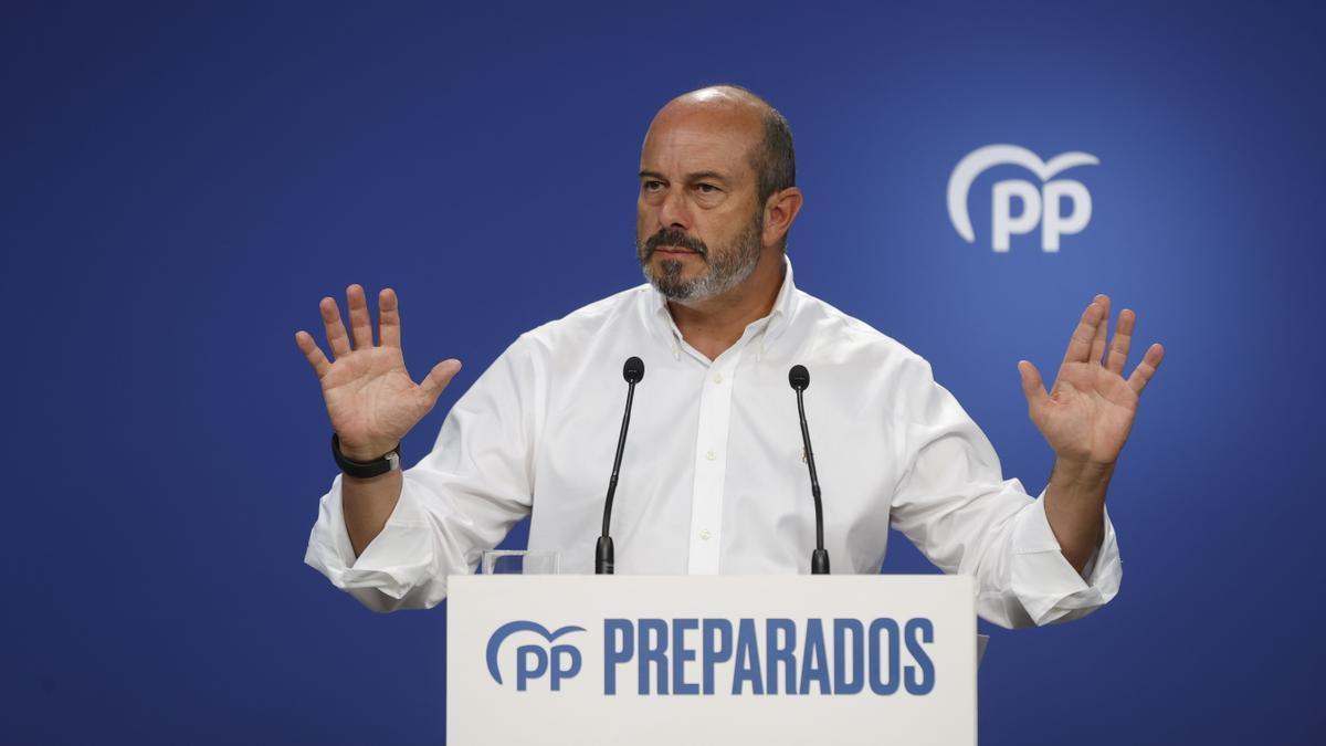 El vicesecretario de Coordinación Autonómica y Local del PP, Pedro Rollán.