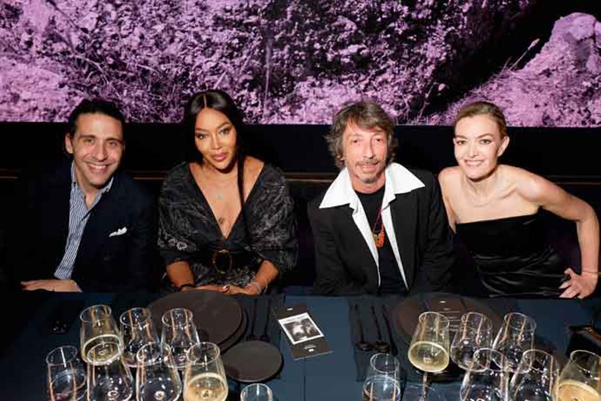 Carlos Torretta, marido de Marta Ortega; Naomi Campbell, Pierpaolo Piccioli y Marta Ortega.