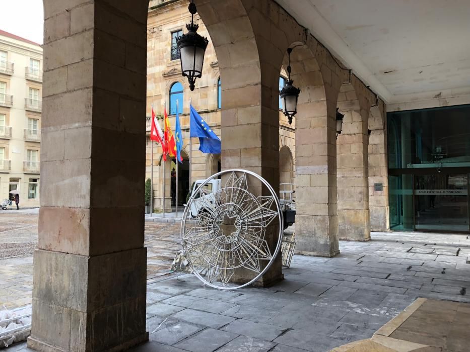 Gijón prepara sus luces de Navidad