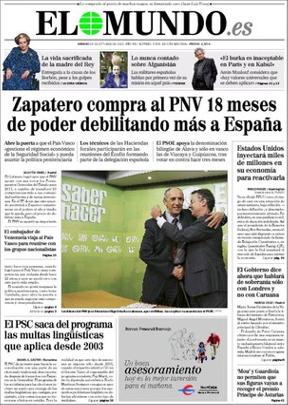 ’El Mundo’, 16/10/2010.