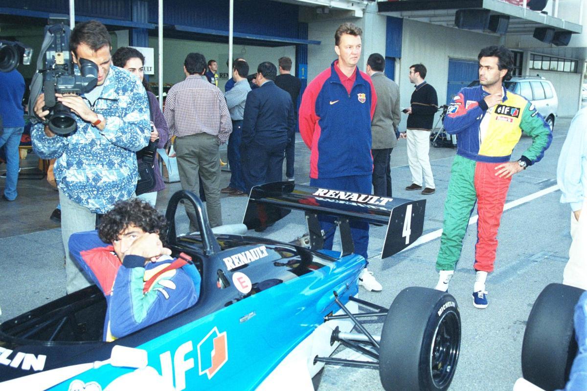 Las fotos que no recordabas de Mourinho en el Barça