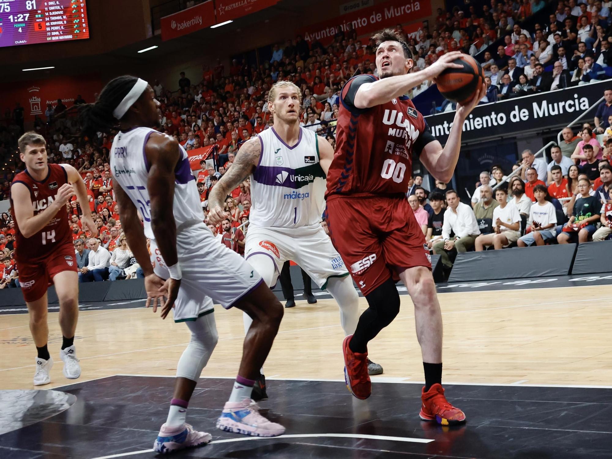 Las imágenes del cuarto partido de semifinales de la ACB entre el UCAM Murcia - Unicaja