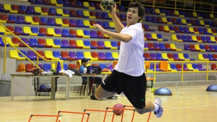 Álvaro Quintana en un entrenamiento.