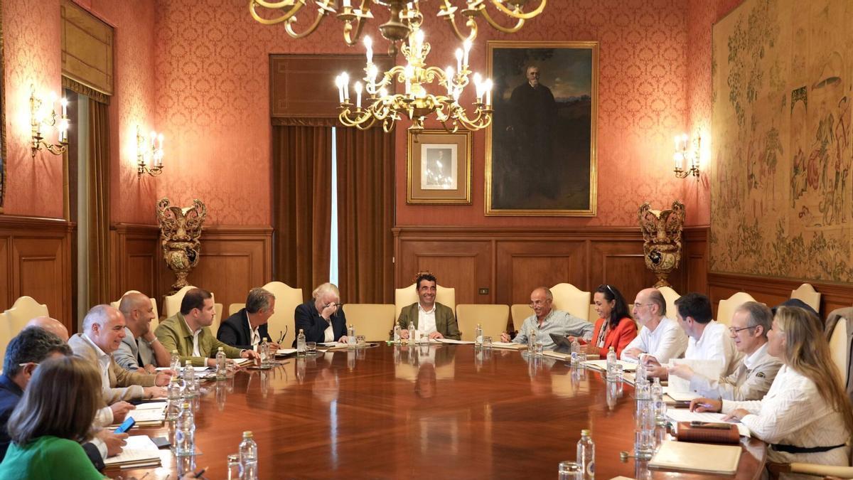 La Xunta de Goberno de la Diputación de Pontevedra de la pasada semana.