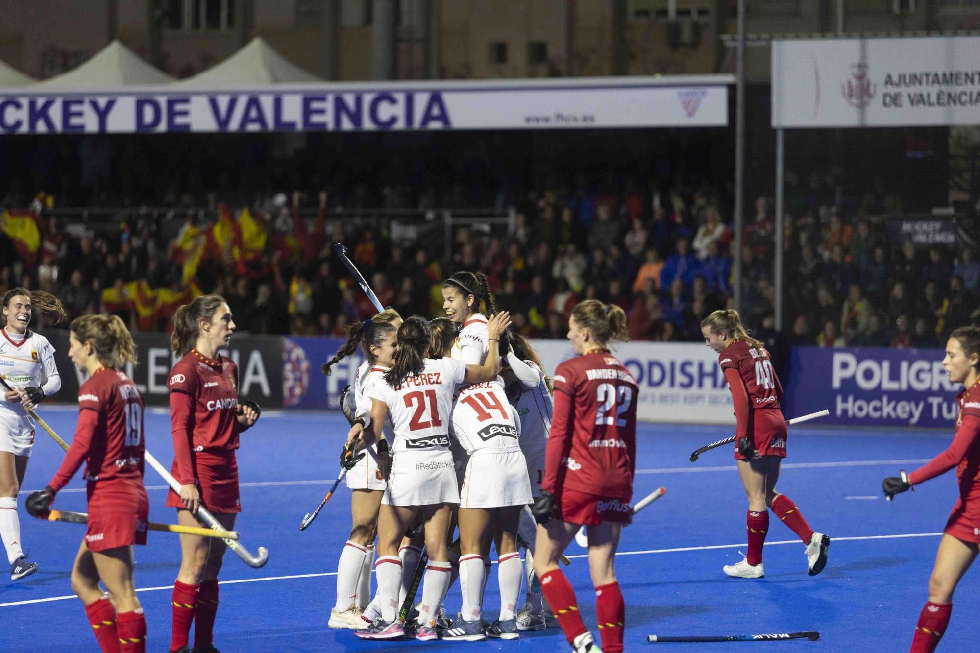 Final del Preolímpico Femenino de hockey. España - Bélgica