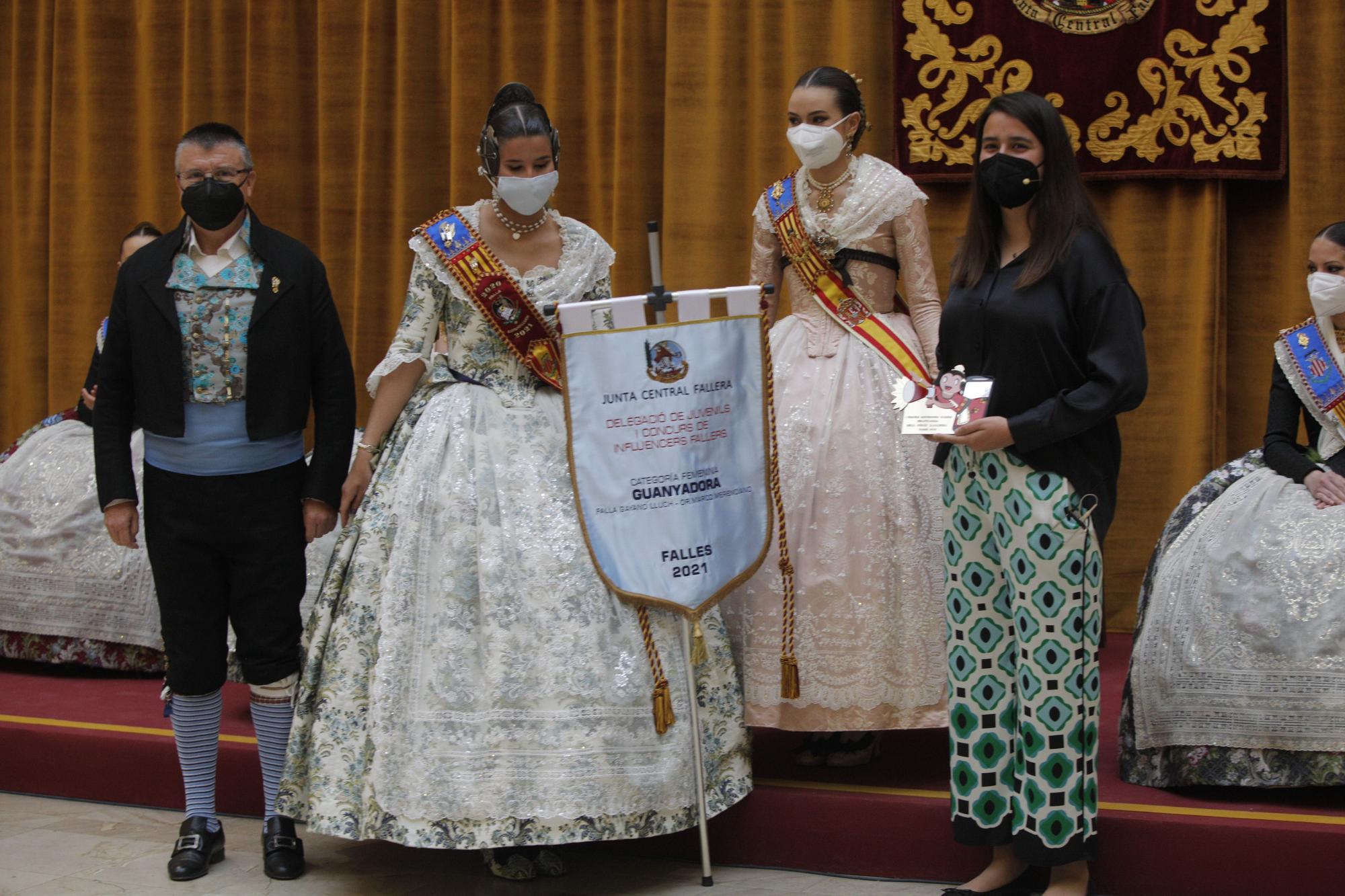 Entrega de premios de la Gala Juvenil de las Fallas 2021