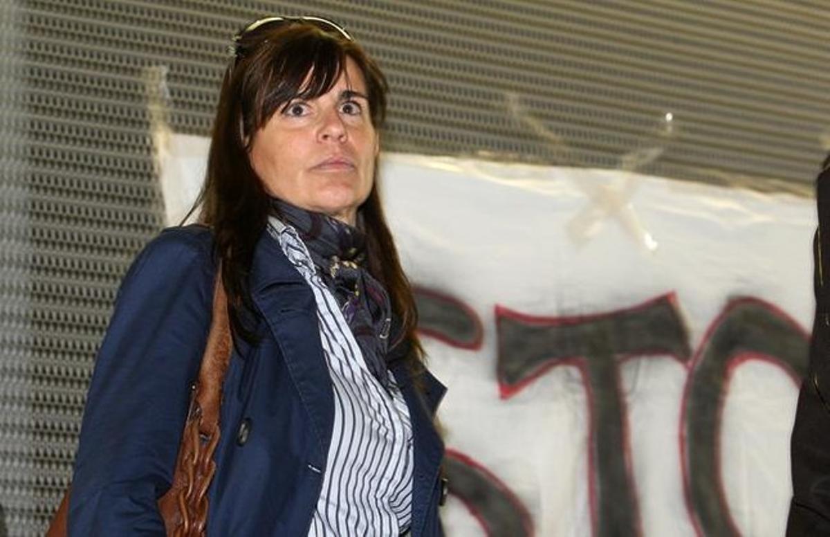 María Victoria Álvarez, aquest dilluns, al jutjat. RICARD CUGAT