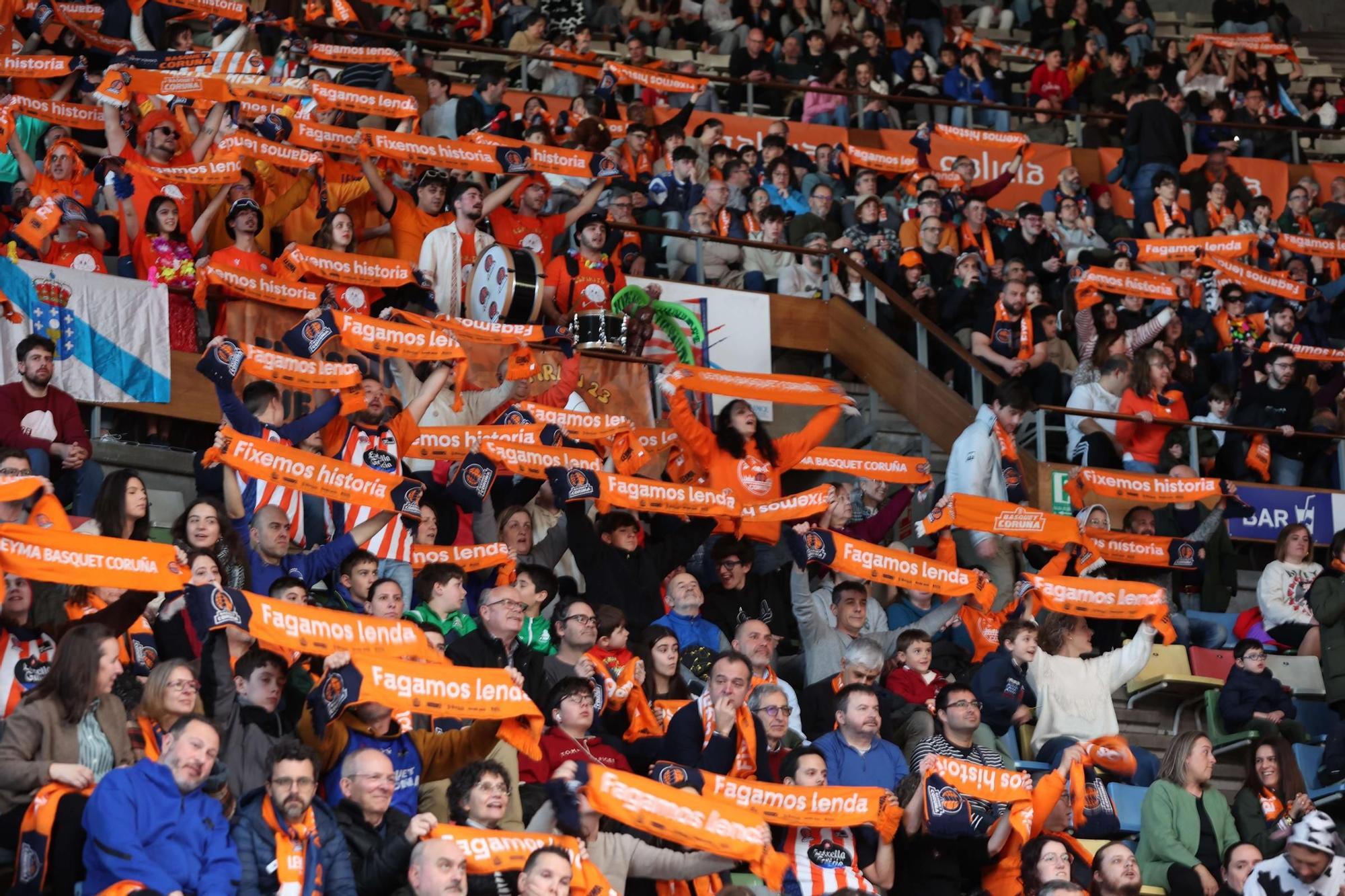 Victoria del Leyma Coruña ante el Lleida en el Coliseum de A Coruña