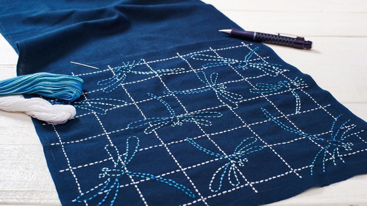 Taller de sashiko, técnica de bordado japonés