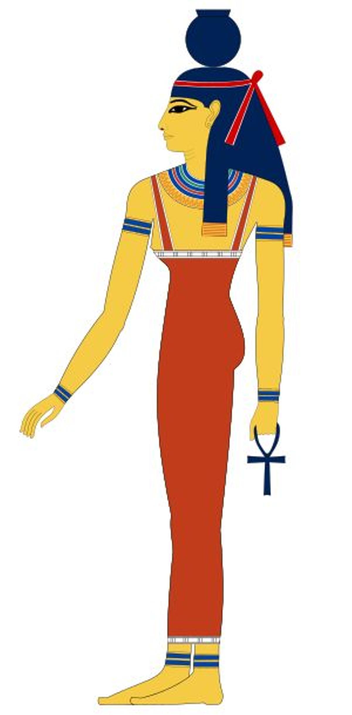 La diosa egipcia del cielo, Nut.