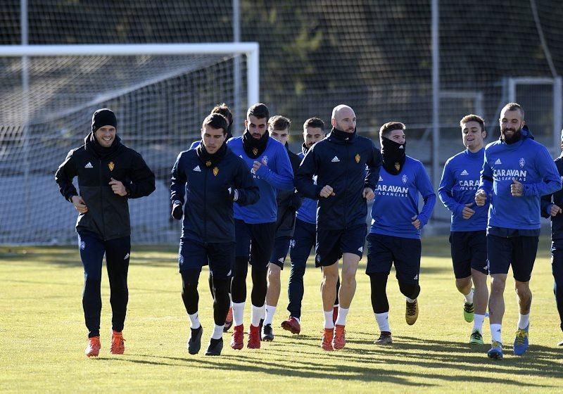 Sesión de entrenamiento del Real Zaragoza