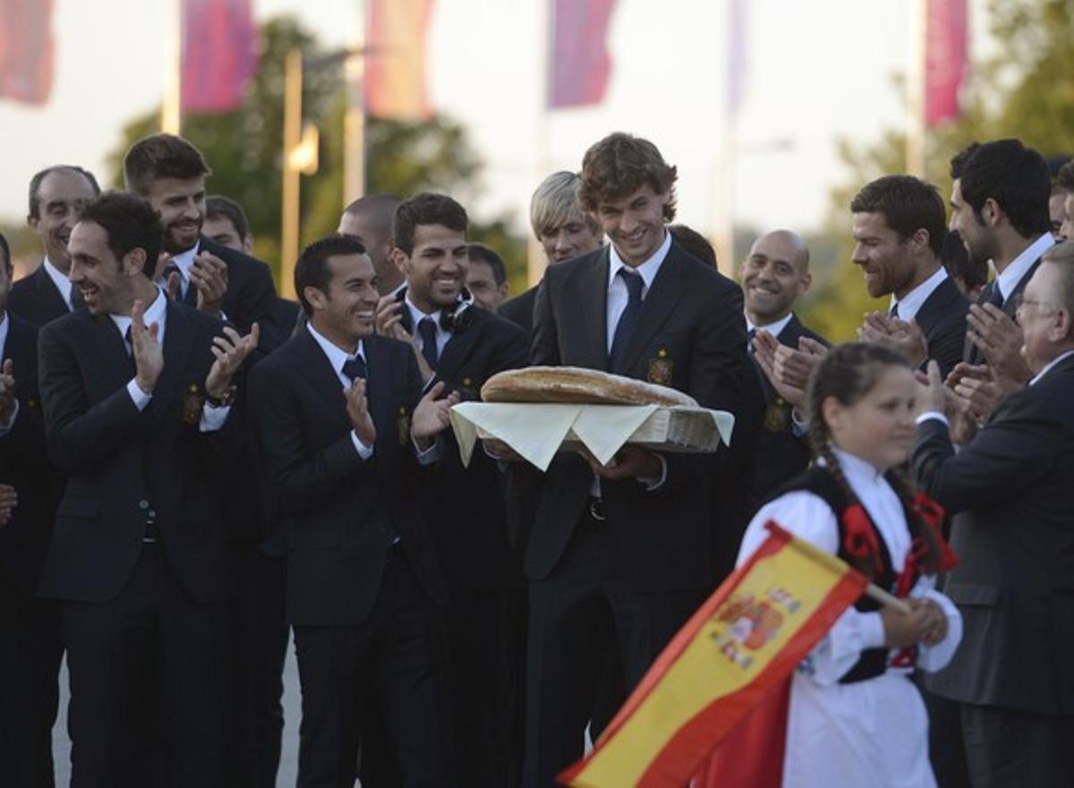 LLEGADA DE LA SELECCIÓN ESPAÑOLA