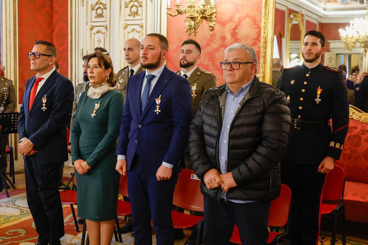 Los cuator alcaldes coondecorados.