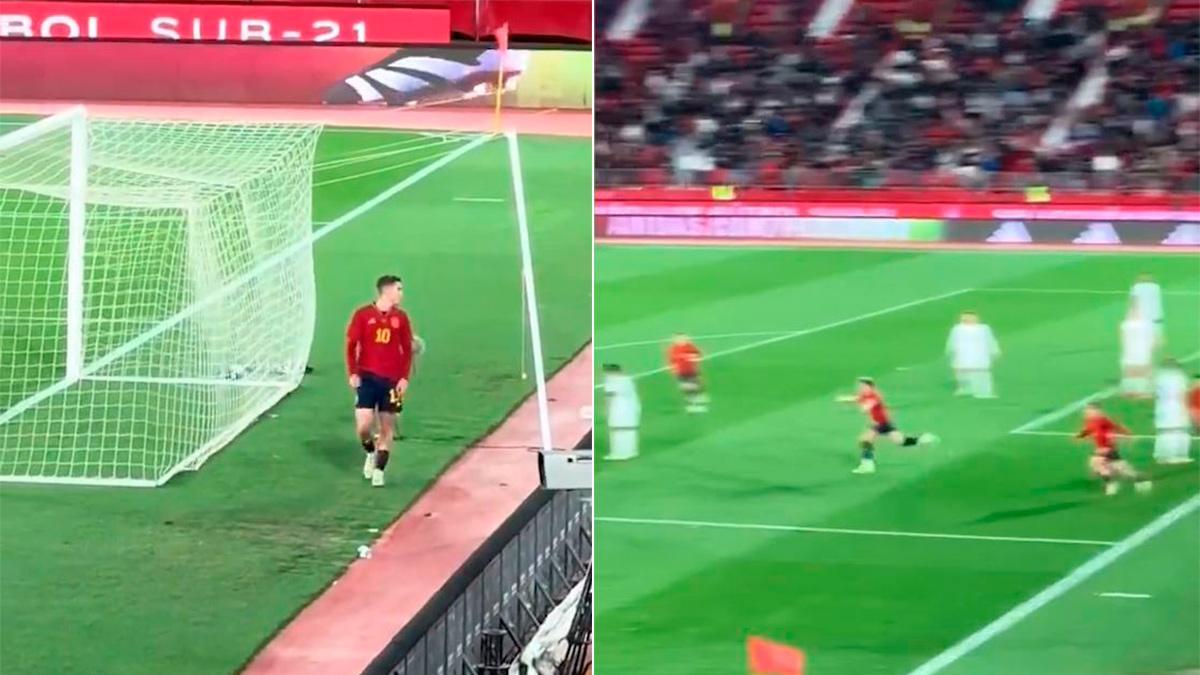 Fermín siendo Fermín: la graciosa reacción del jugador del Barça a uno de los goles de la selección