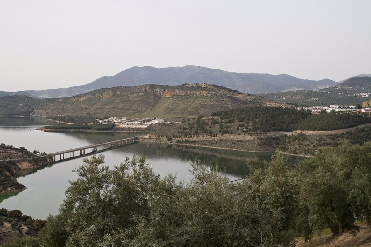 Embalse de Iznájar, en Málaga