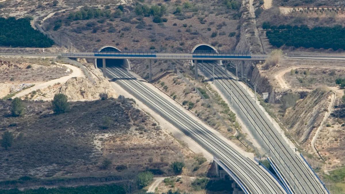 Imagen de archivo del túnel ferroviario junto al que se encontró ayer el cuerpo.  | PERALES IBORRA