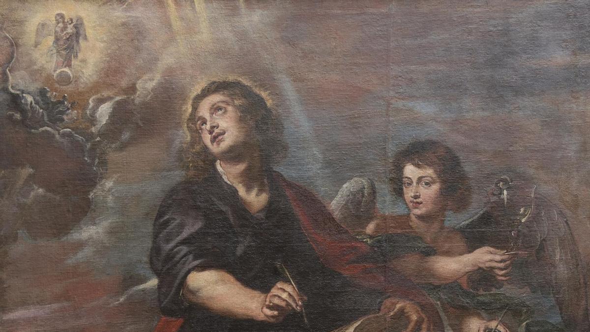 El 'San Juan evangelista en la isla de Patmos' de Rubens aguarda en el Convento de la Encarnación.