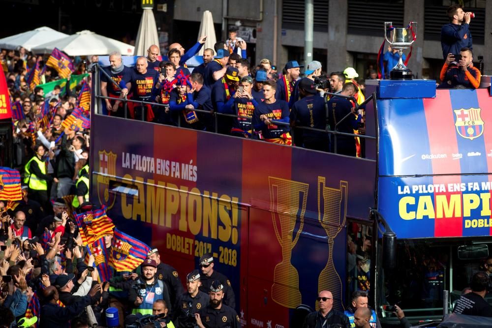 Rua del Barça: les millors fotos de la festa dels campions