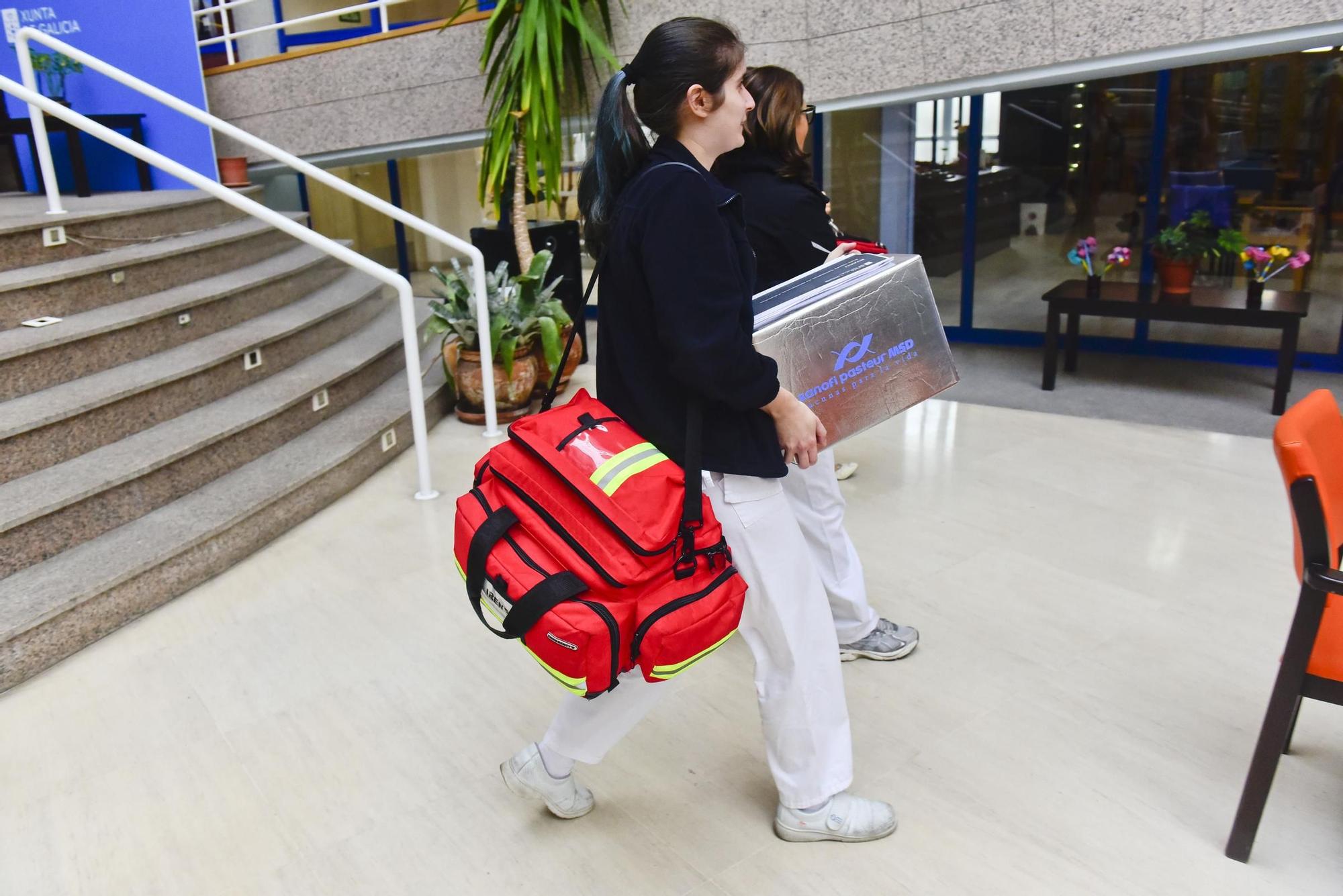 Vacunación en la residencia Torrente Ballester