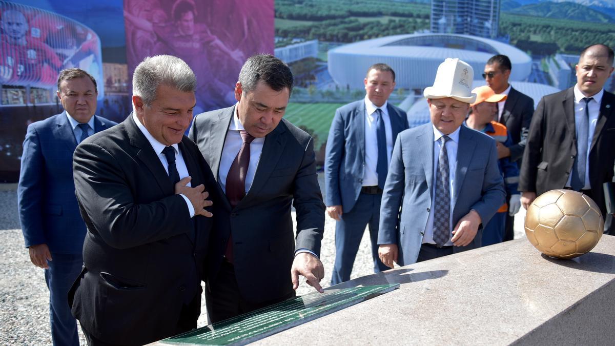El Barça pone la primera piedra de la Barça Academy de Bishkek