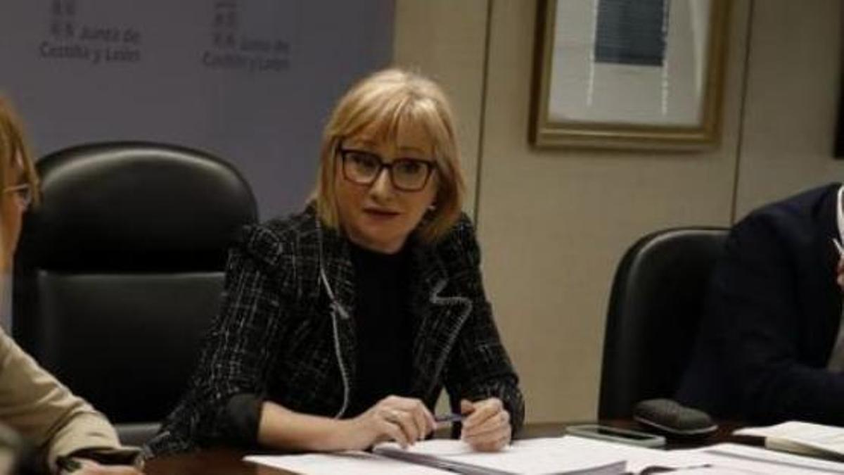La delegada, Leticia García, en la sede de la Junta en Zamora.