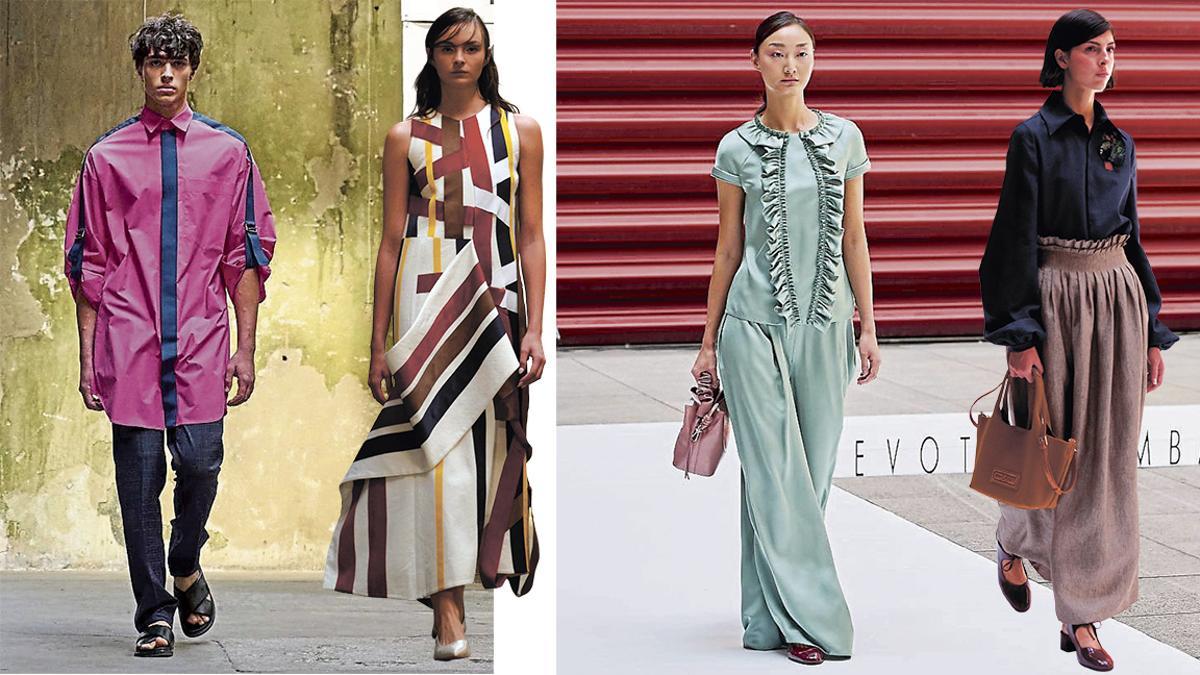 Angel Schlesser y su colección Primavera-Verano 2027 en el Museo La Neomudéjar. | Desfile de Devota &amp; Lomba en Patio Nouvel del Museo Reina Sofía.