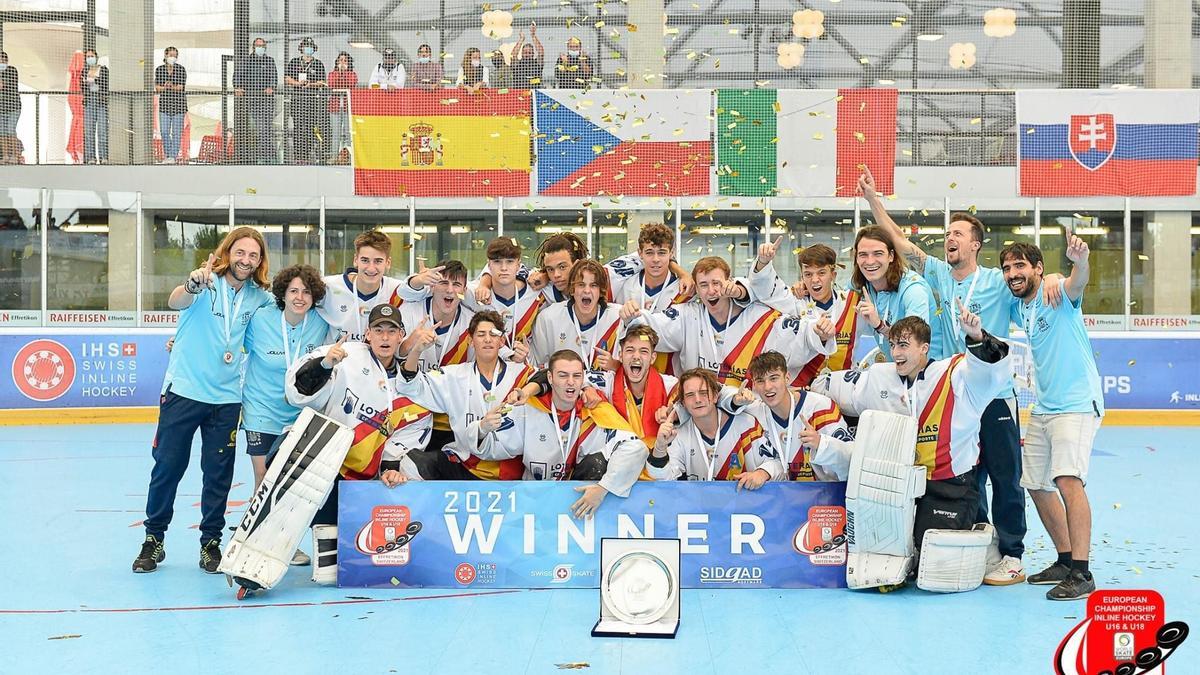 El equipo de la selección sub18 de hockey linea ha hecho historia al proclamarse campeón de Europa en su primera participación en la competición.