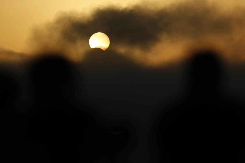 Así se vio el eclipse de Sol en Vigo