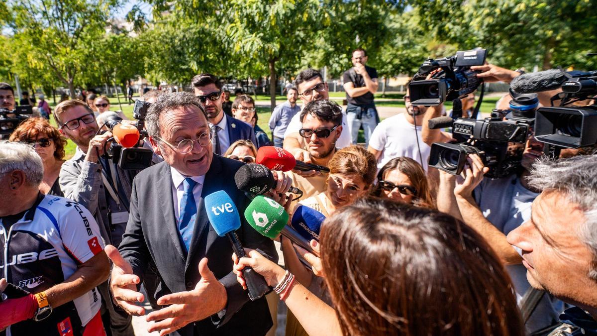 El fiscal general del estado, Álvaro García Ortiz, en un acto reciente en Barcelona.