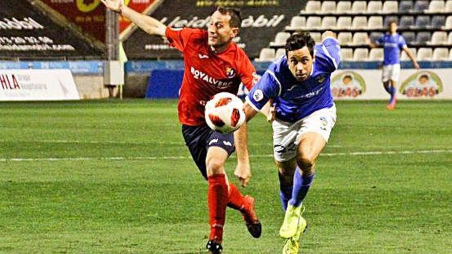 Alan Baró, en una jugada del partit d&#039;ahir contra el Lleida.