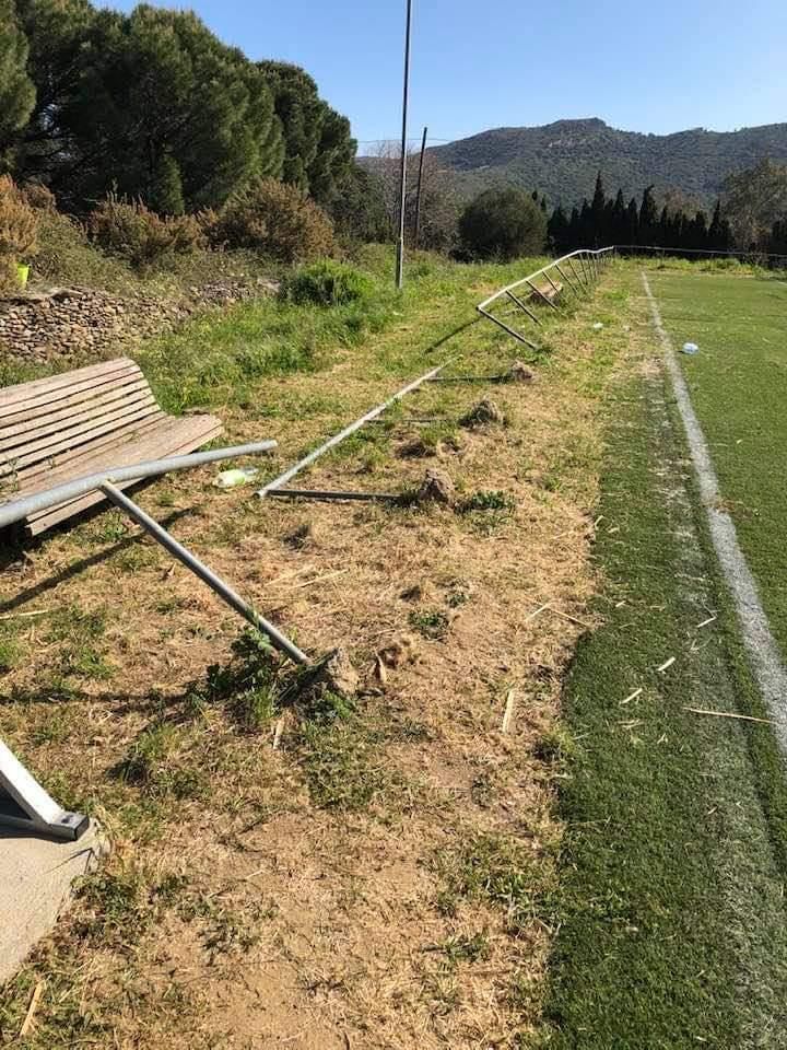 Les bretolades al camp dels Selvatans causen destrosses per valor de 10.000 €