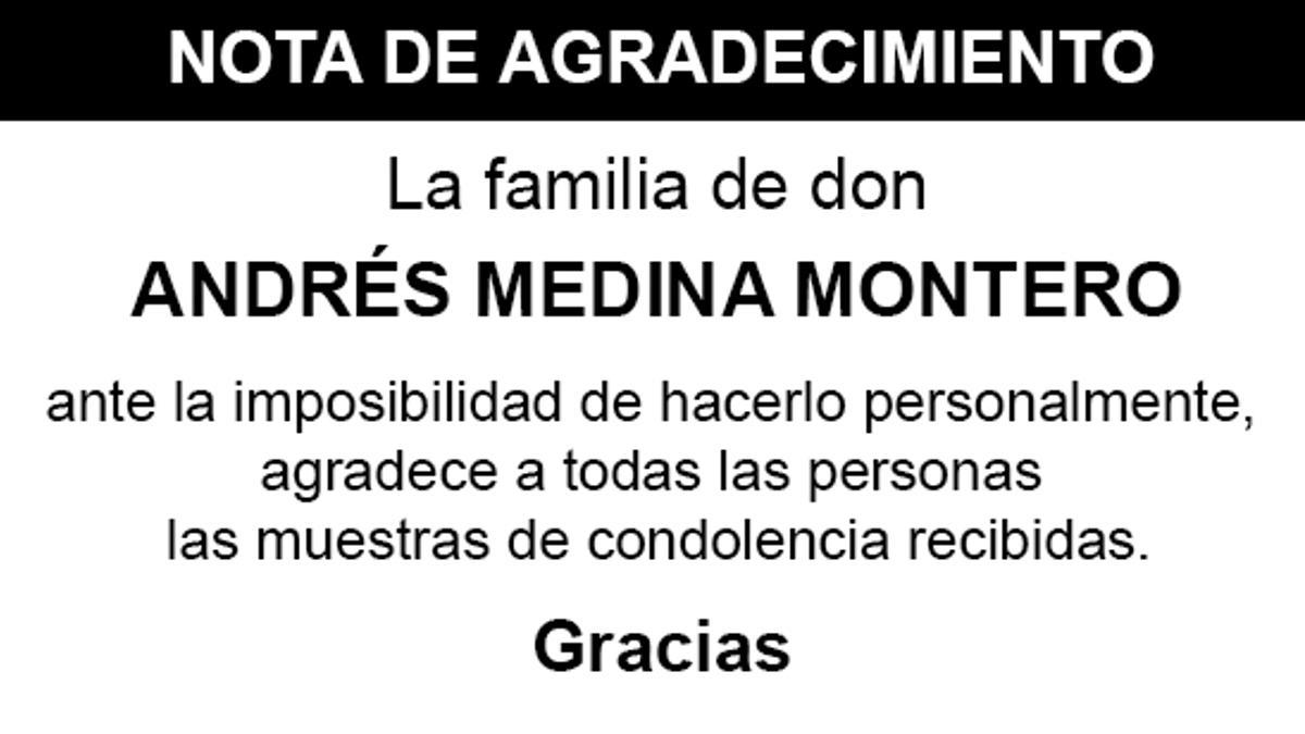 Nota Andrés Medina Montero