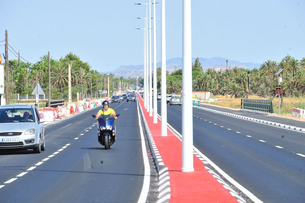 La carretera Elche-Santa Pola (CV-865) abre un tramo más de