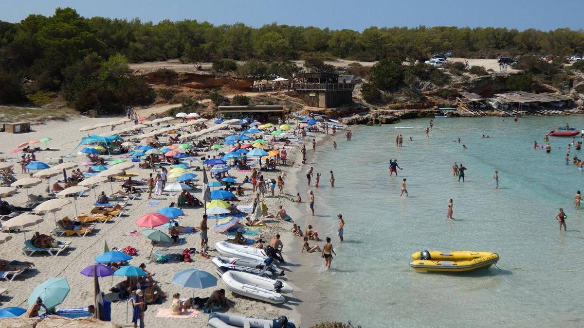 Cala Saona en una fotografía tomada el verano pasado.