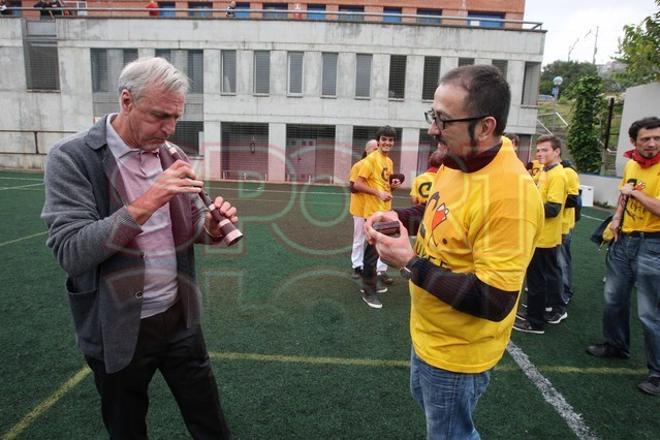 Las imágenes del homenaje a Cruyff en Sitges