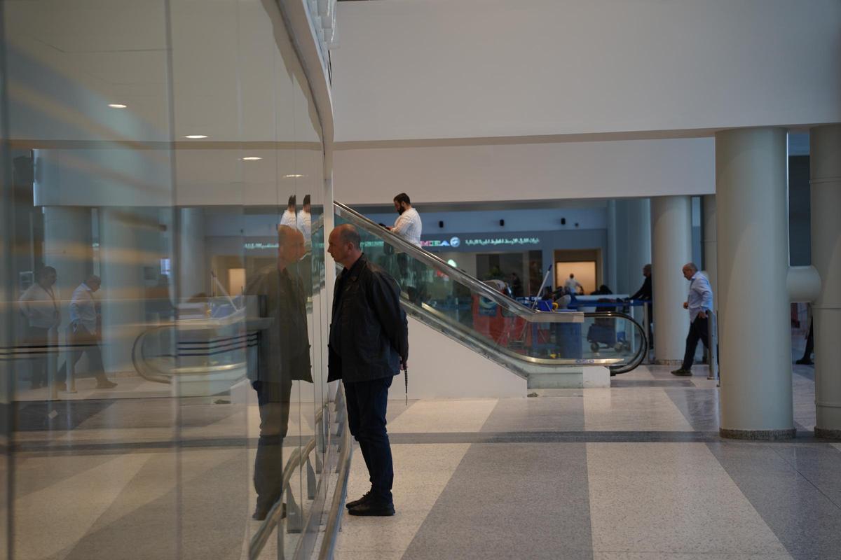 Despedidas en el aeropuerto de Beirut.