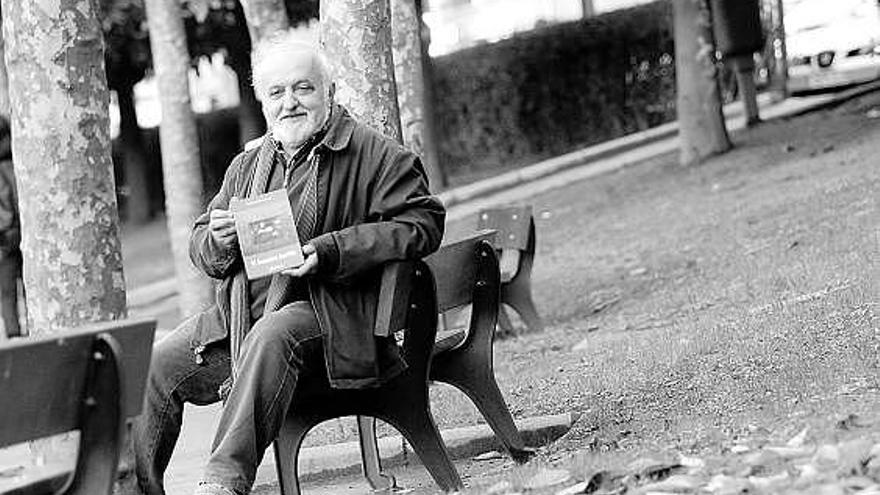 José Luis López Fernández, en el parque de Mieres.