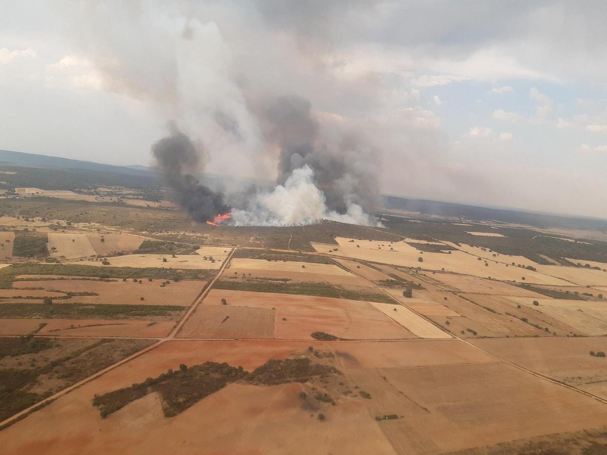 Incendio en Losaico, en nivel 2 de perigo.