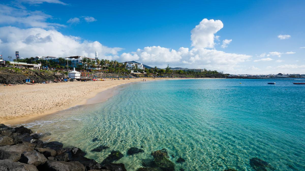 Playa Dorada, en el municipio de Yaiza