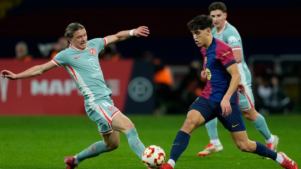 Gallagher en el partido frente al FC Barceloma