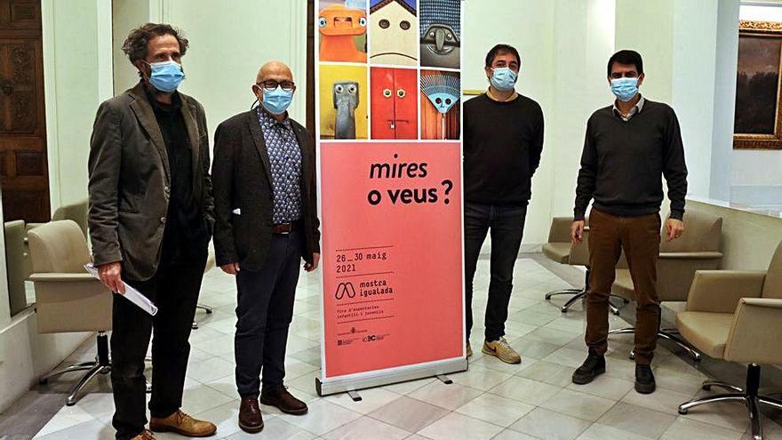 Presentació del cartell del 2021, amb l&#039;eslògan «Mires o veus?»