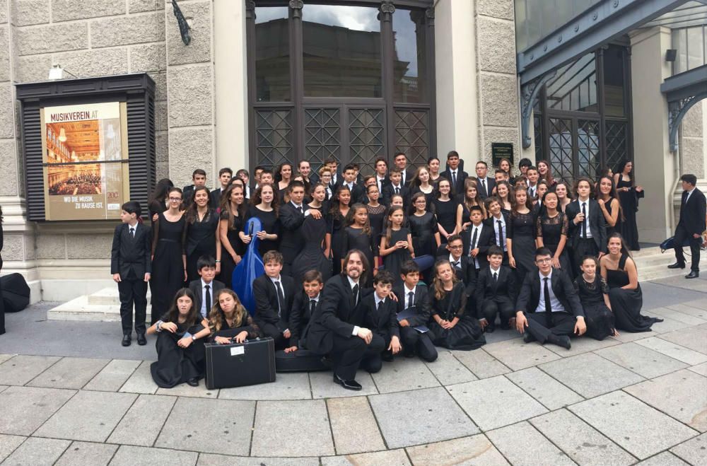 La OJPA y la Orquesta de Aspirantes viven su gran experiencia en Viena
