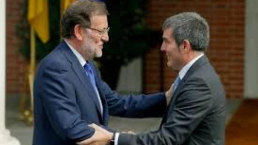 Rajoy y Clavijo en una imagen de archivo.