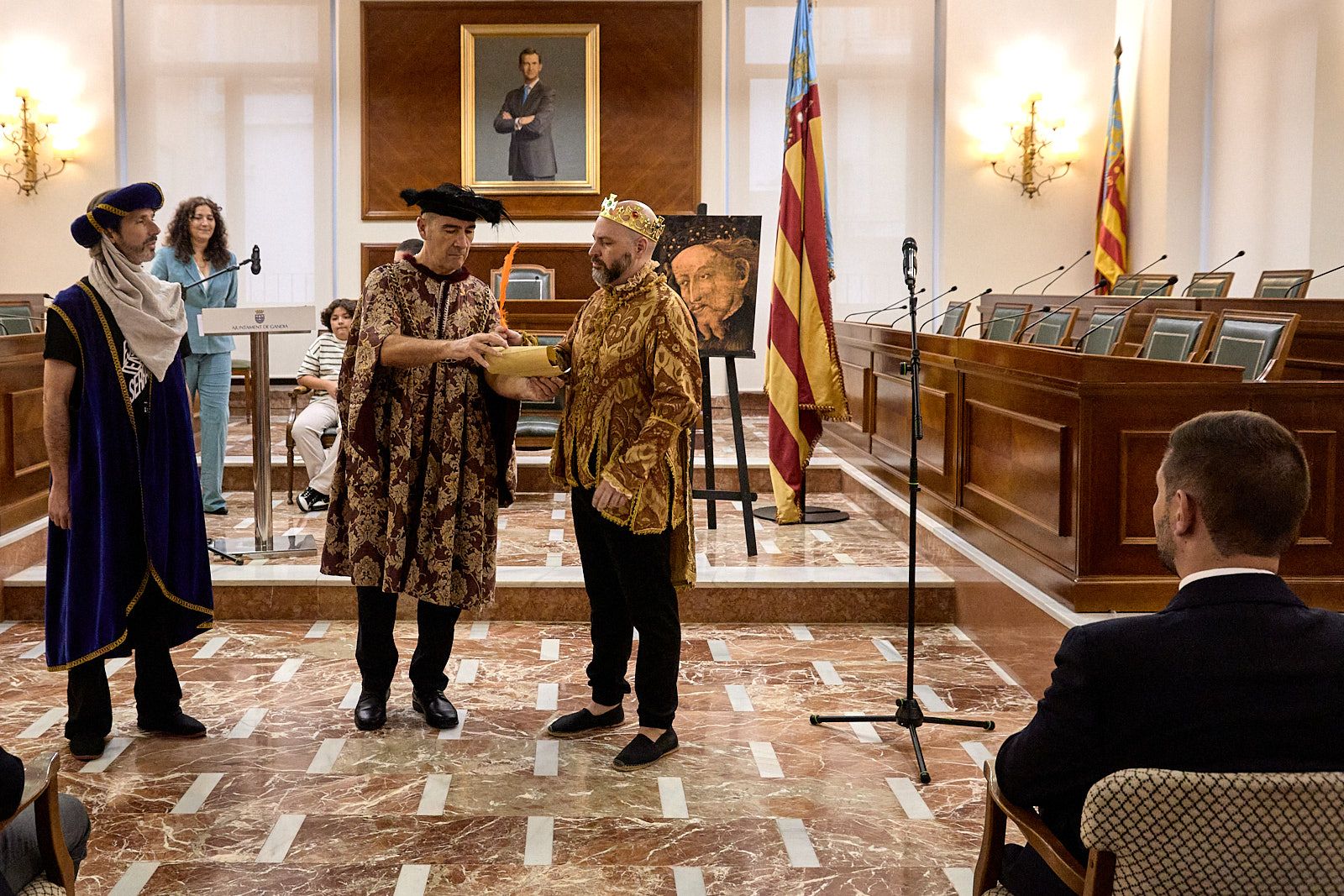 Las imágenes del acto institucional del 9 d'Octubre en Gandia