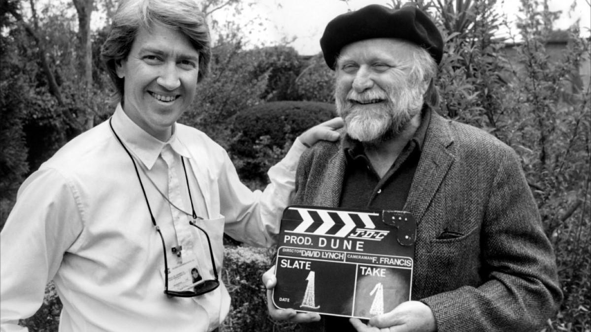 David Lynch y Frank Herbert, en el rodaje de 'Dune'