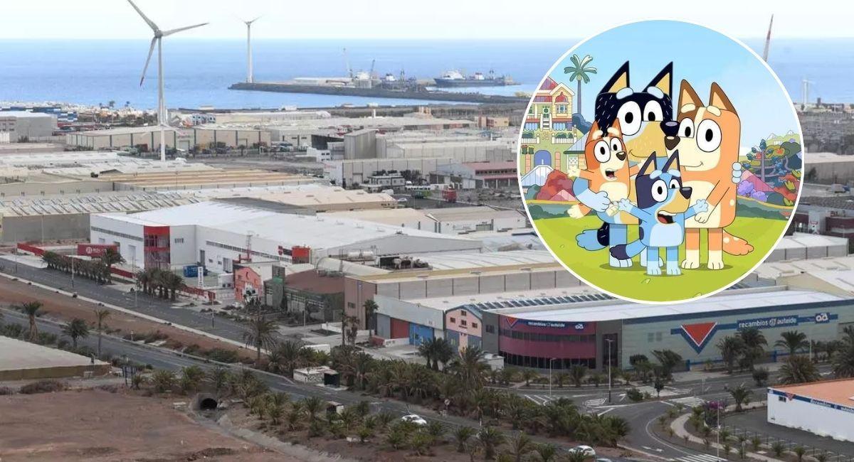 Vista aérea del Polígono Industrial de Arinaga, Zona Especial Canaria (ZEC)