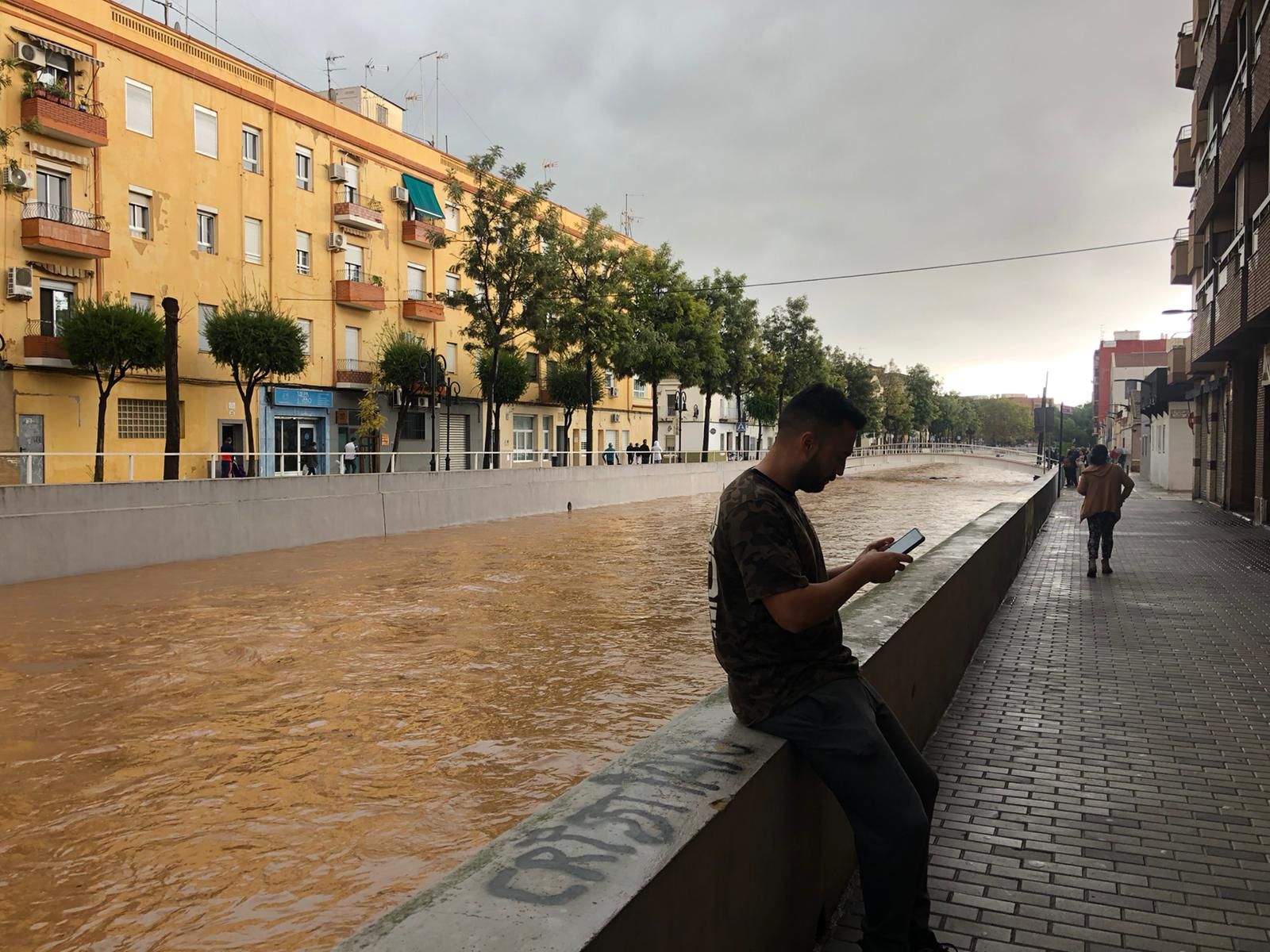 Temporal lluvia: El barranco de Aldaia