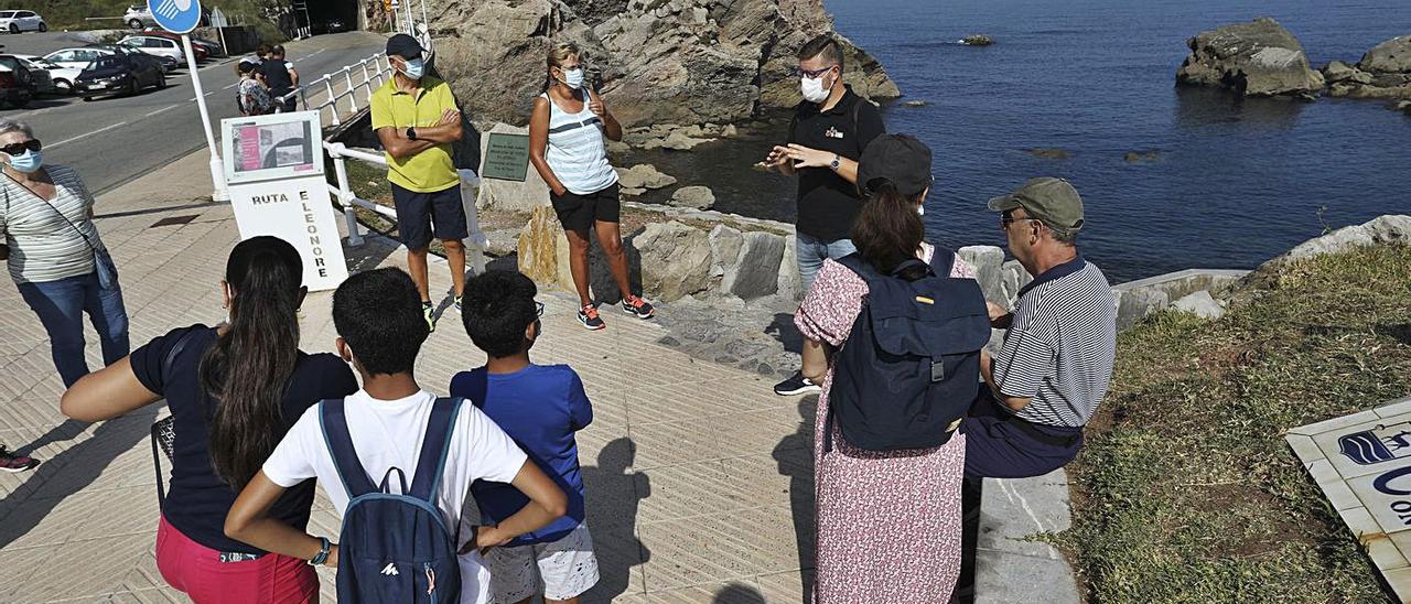 El comienzo de la ruta en la playa del Cuerno de Salinas.