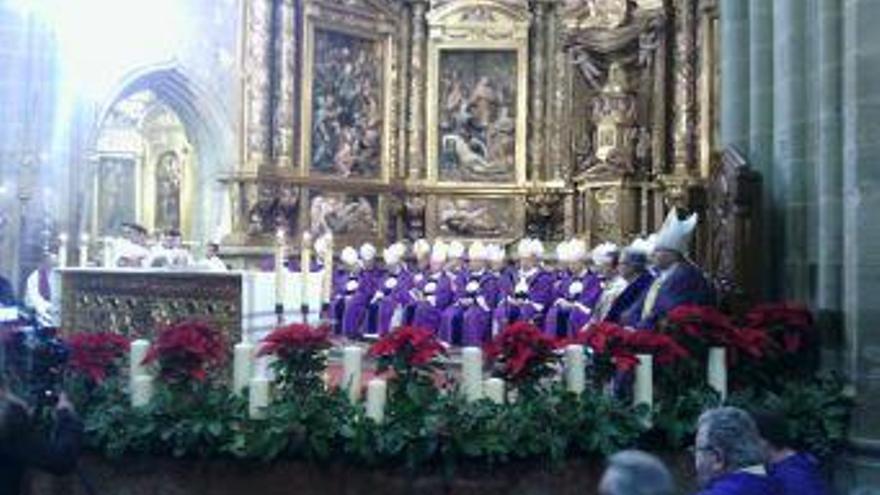 Un momento de la ceremonia celebrada en la Catedral de Astorga