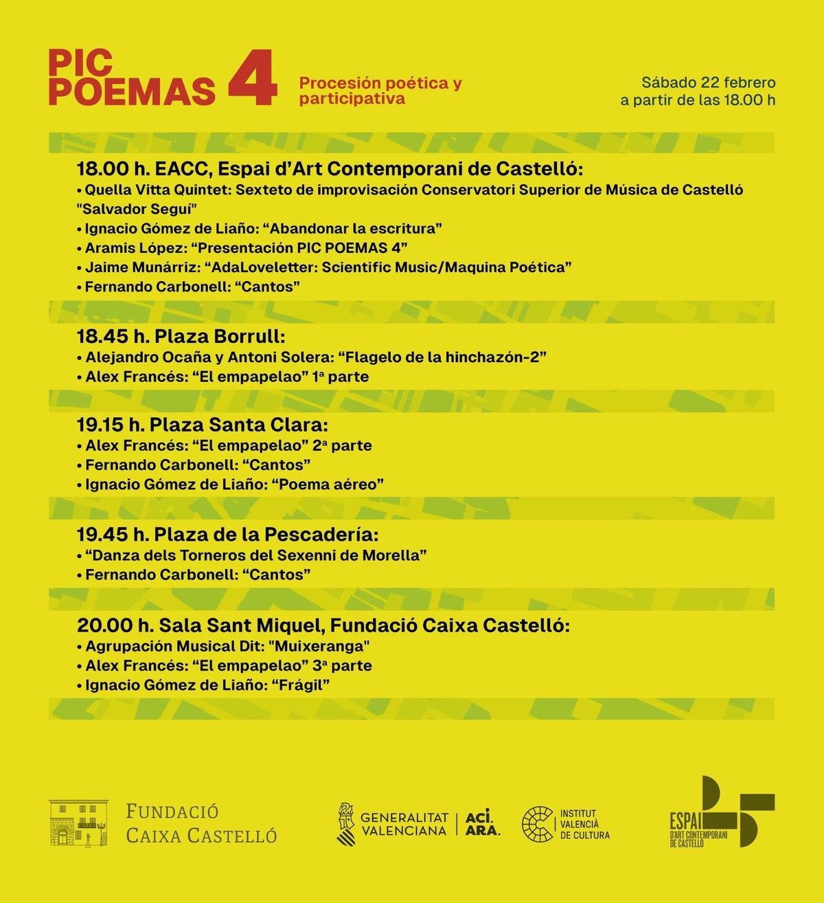 Programa e itinerario.